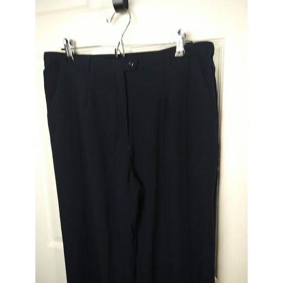 Koret Woman 36X27.5 Pants Blue Pleated Career Professional Straight - Picture 2 of 11